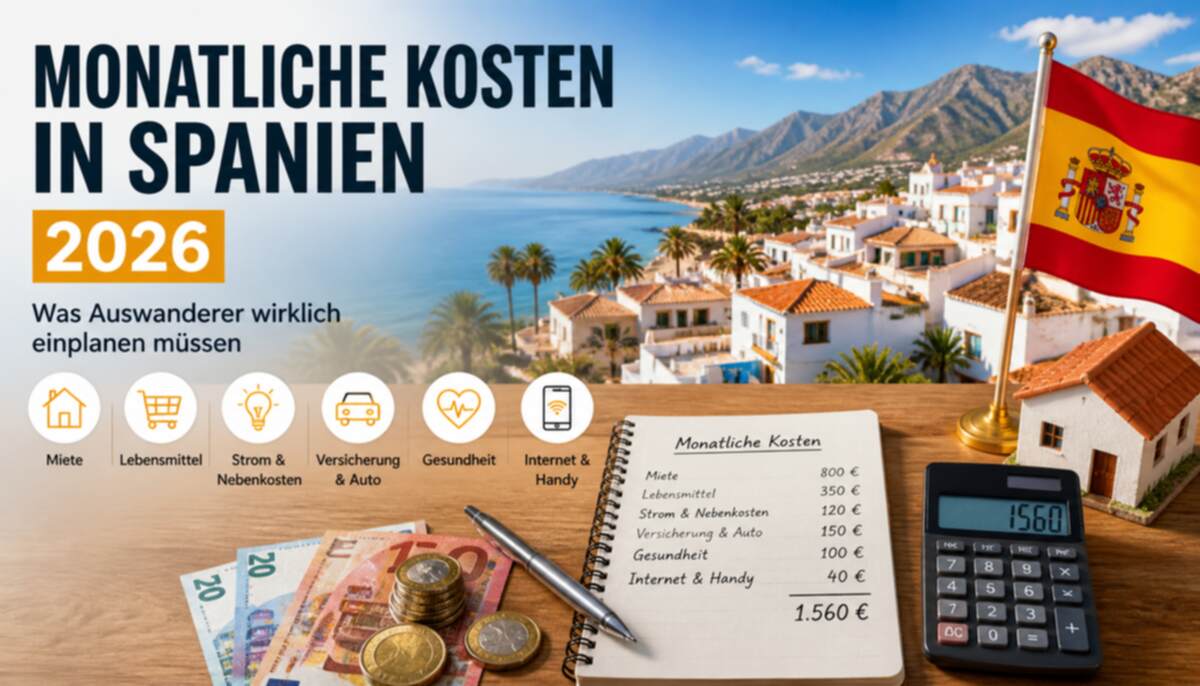monatliche kosten zum leben in spanien